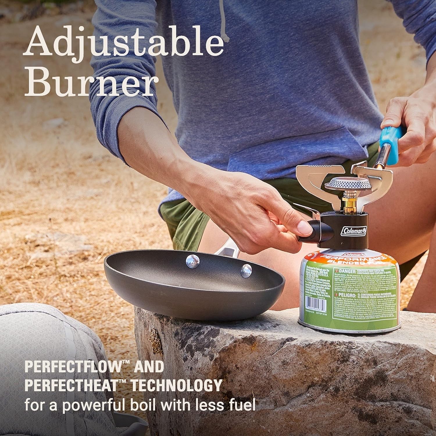 Coleman Classic 1-Burner Backpacking Stove, Portable Lightweight Camp Stove with Adjustable Burner & Pressure Control, 10,000 BTUs of Power for Camping, Backpacking, Tailgating, & More