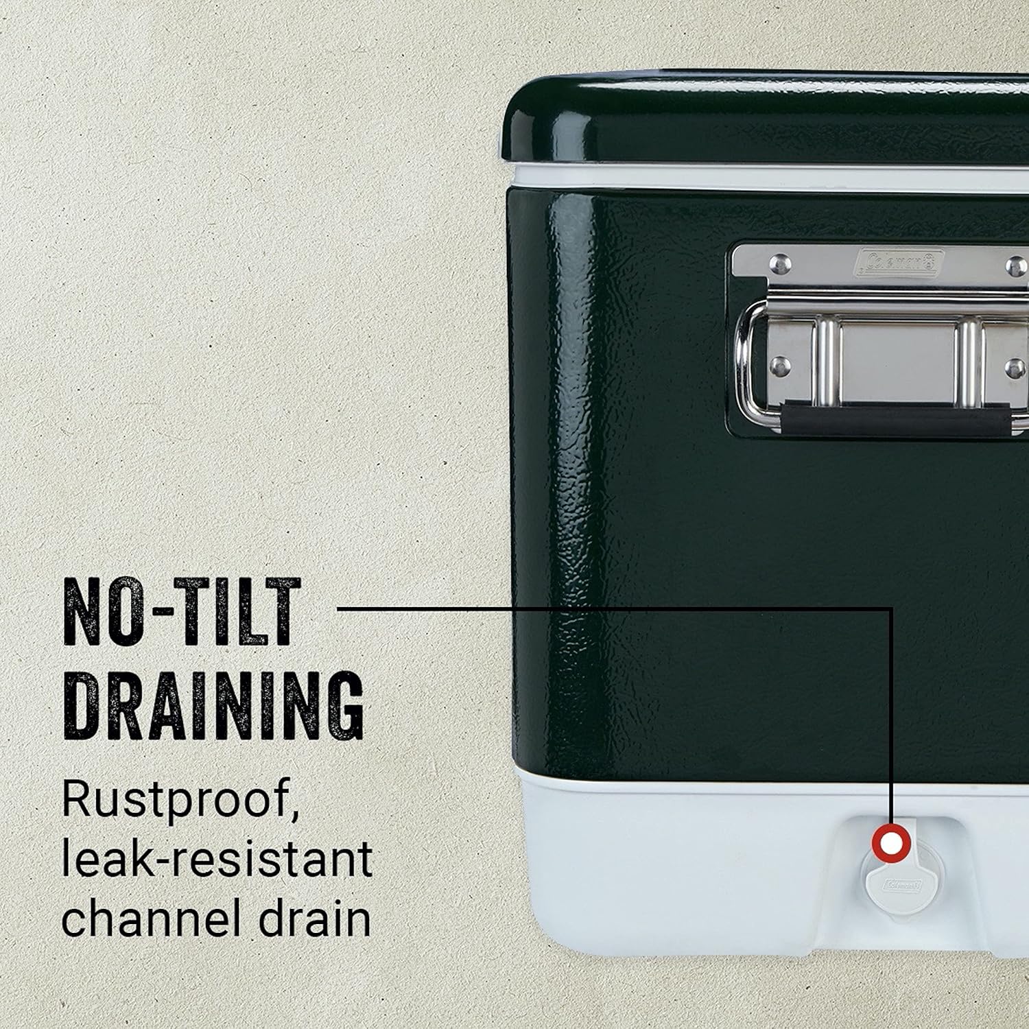 Coleman Cooler | Steel-Belted Cooler Keeps Ice Up to 4 Days | 54-Quart Cooler for Camping, BBQs, Tailgating & Outdoor Activities