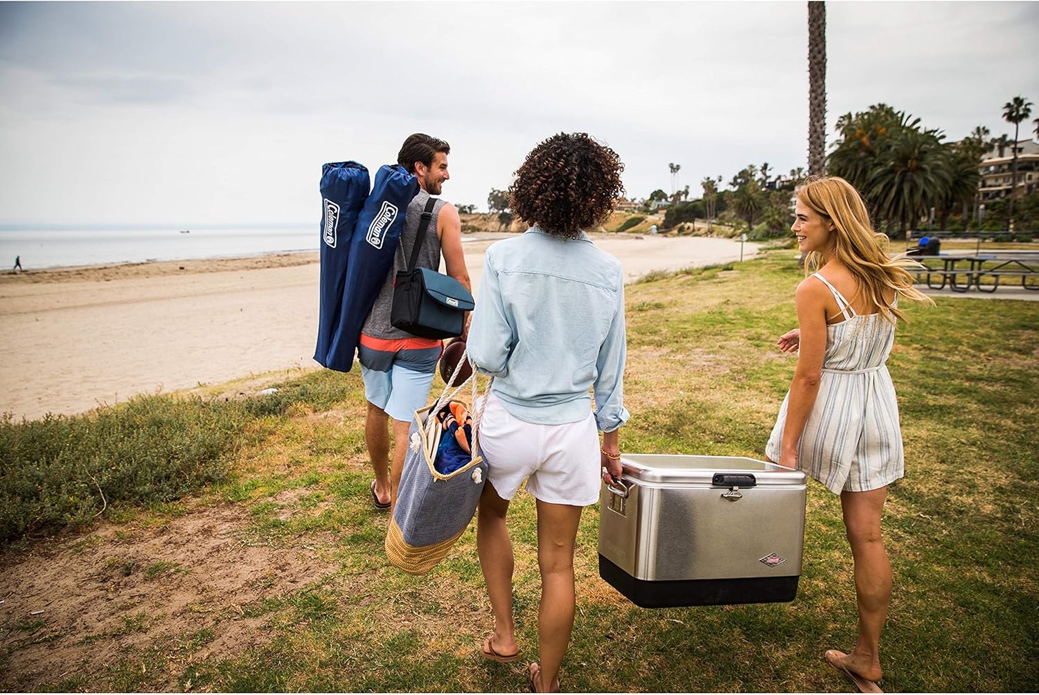 Coleman Cooler | Steel-Belted Cooler Keeps Ice Up to 4 Days | 54-Quart Cooler for Camping, BBQs, Tailgating & Outdoor Activities