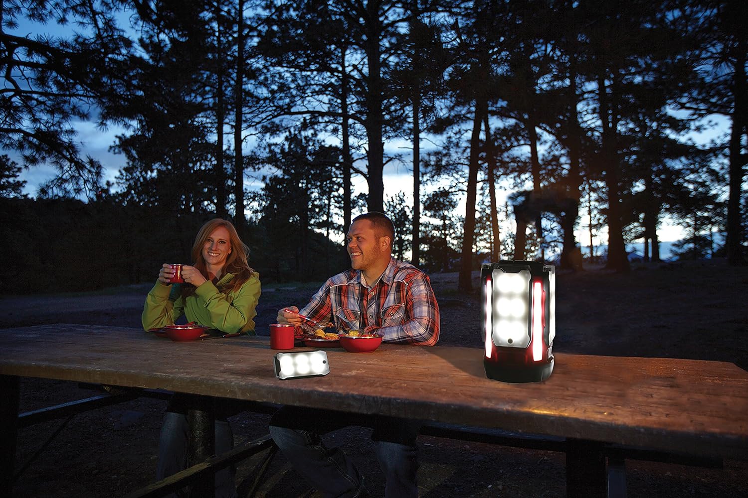 Coleman Multi-Panel Rechargeable LED Lantern, Water-Resistant Lantern with Removable Magnetic Light Panels, Built-In Flashlight, & USB Charging Port; Great for Camping, Hunting, Emergencies, & More