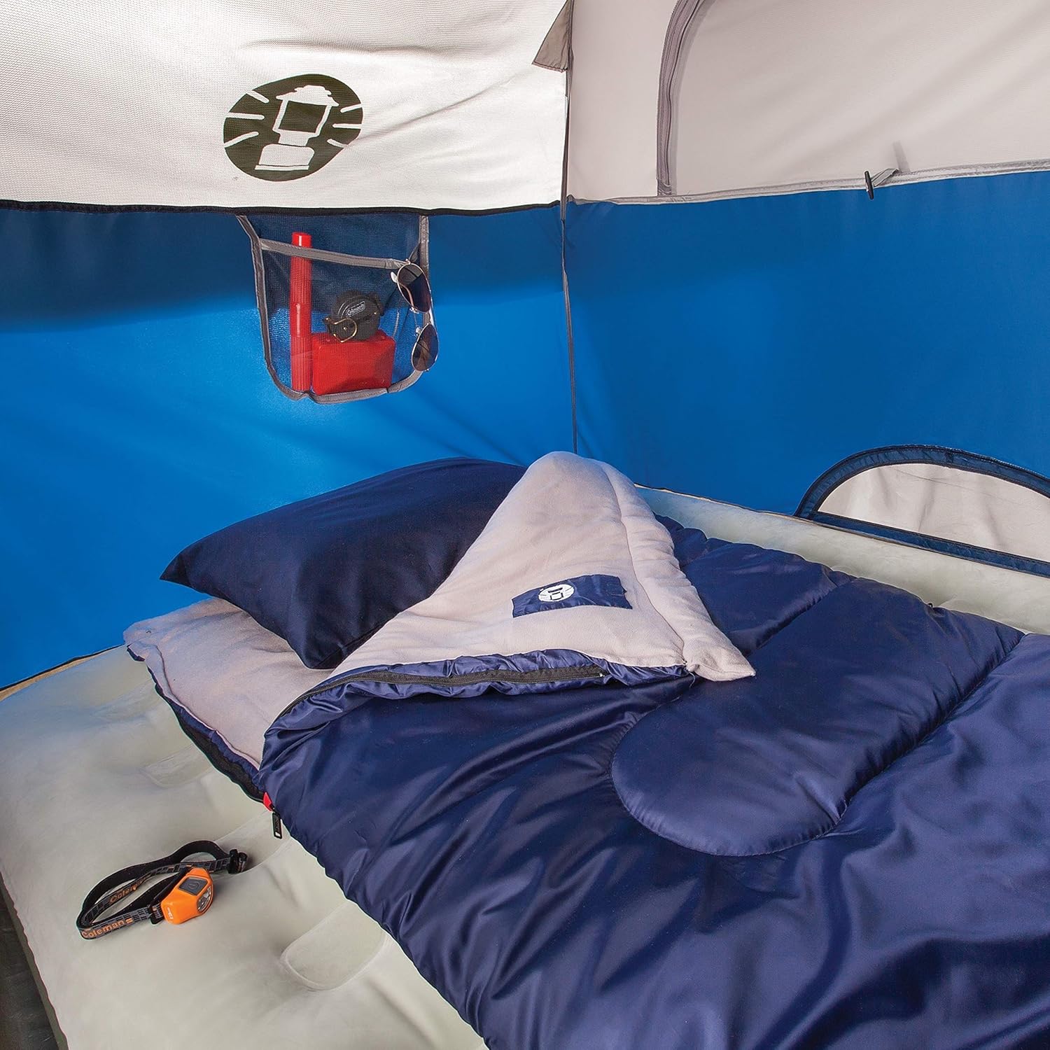 Coleman Sundome Camping Tent, 2/3/4/6 Person Dome Tent with Snag-Free Poles for Easy Setup in Under 10 Mins, Included Rainfly Blocks Wind & Rain, Tent for Camping, Festivals, Backyard, Sleepovers