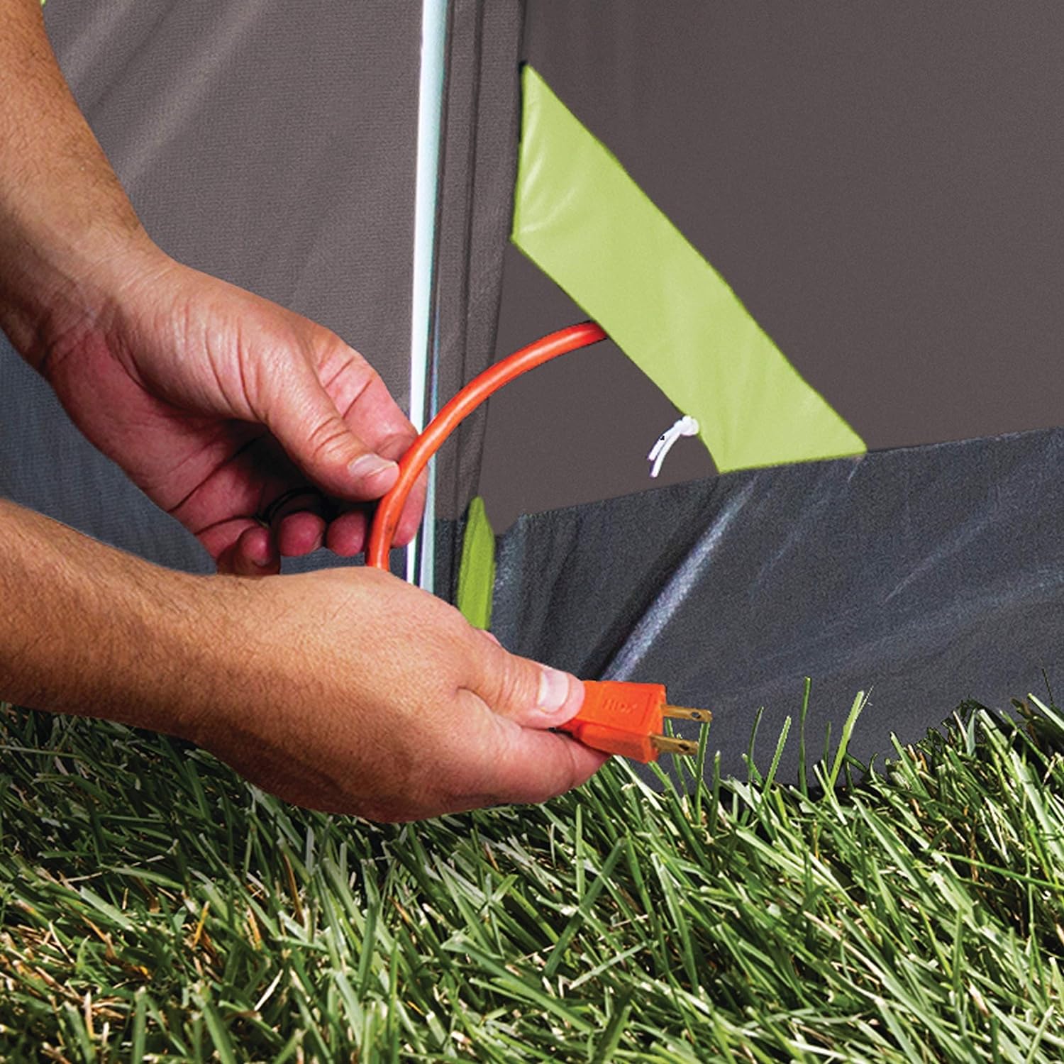 Coleman Steel Creek Fast Pitch Dome Camping Tent with Screened Porch, 6-Person Tent Includes Pre-Attached Poles, Integrated Rainfly, and Screened-In Porch, Sets Up in 7 Minutes