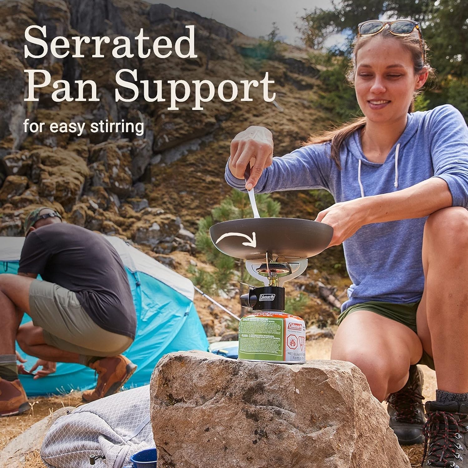 Coleman Classic 1-Burner Backpacking Stove, Portable Lightweight Camp Stove with Adjustable Burner & Pressure Control, 10,000 BTUs of Power for Camping, Backpacking, Tailgating, & More