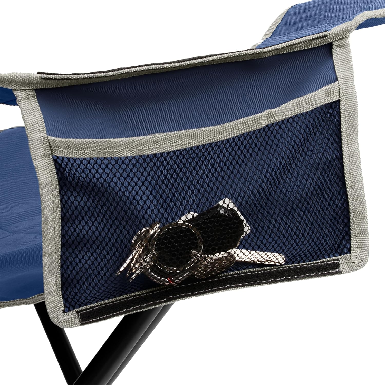 Coleman Big-N-Tall Quad Chair with Cup Holder & Side Pocket, Water-Resistant Oversized Camping Chair Supports up to 600lbs, Great for Tailgating, Camping & Outdoor Use, Carry Bag Included