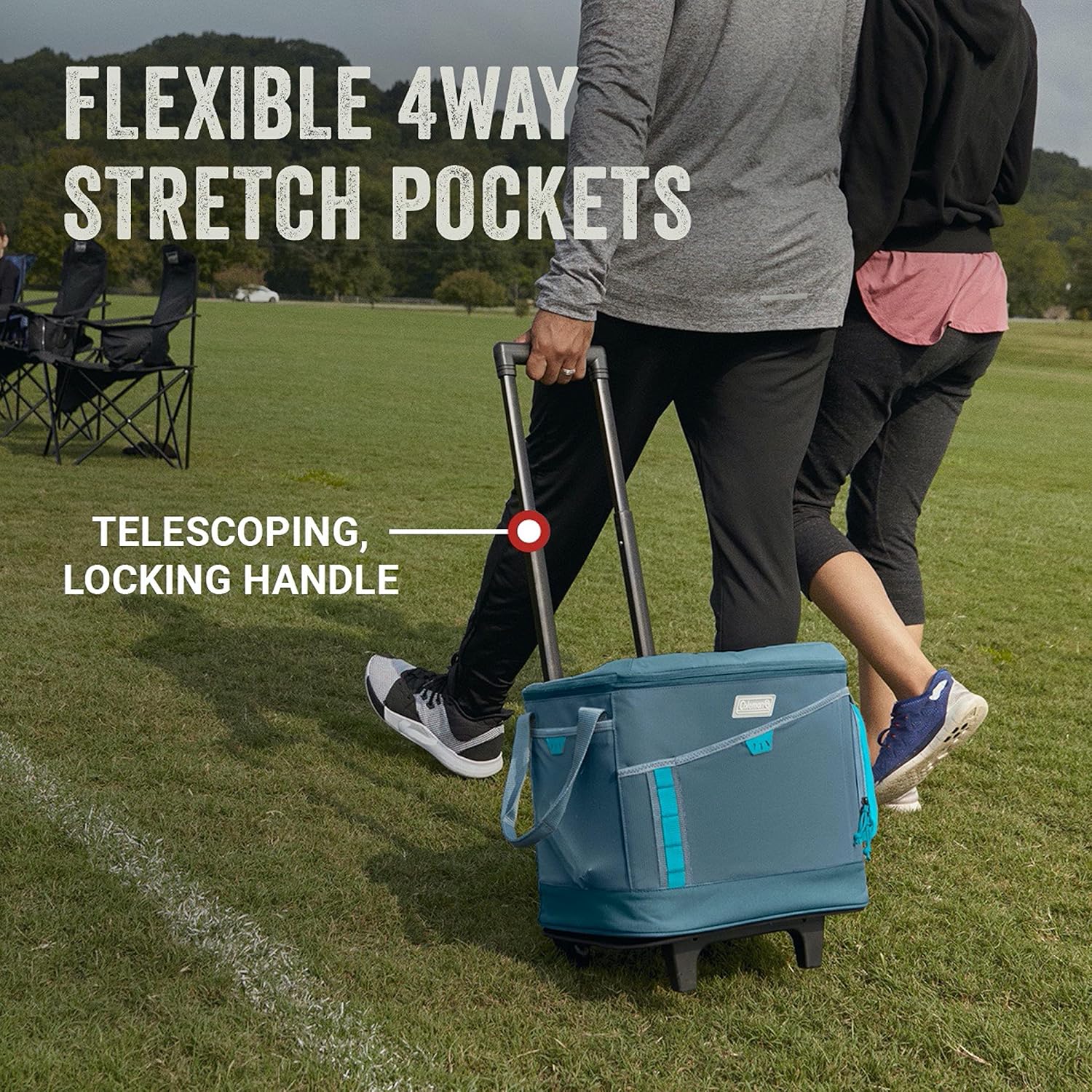 Coleman Sportflex Insulated Soft Coolers, Leakproof Portable 9/16/30/42 Can Capacity Coolers with Wheeled & Lunchbox Options, Great for Beach, Camping, Tailgating, Picnic, Boat, & More