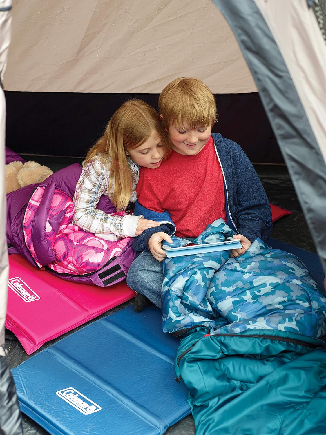 Coleman Kids Sleeping Bag | 30°F Mummy Sleeping Bag for Kids | Cold Weather Sleeping Bag