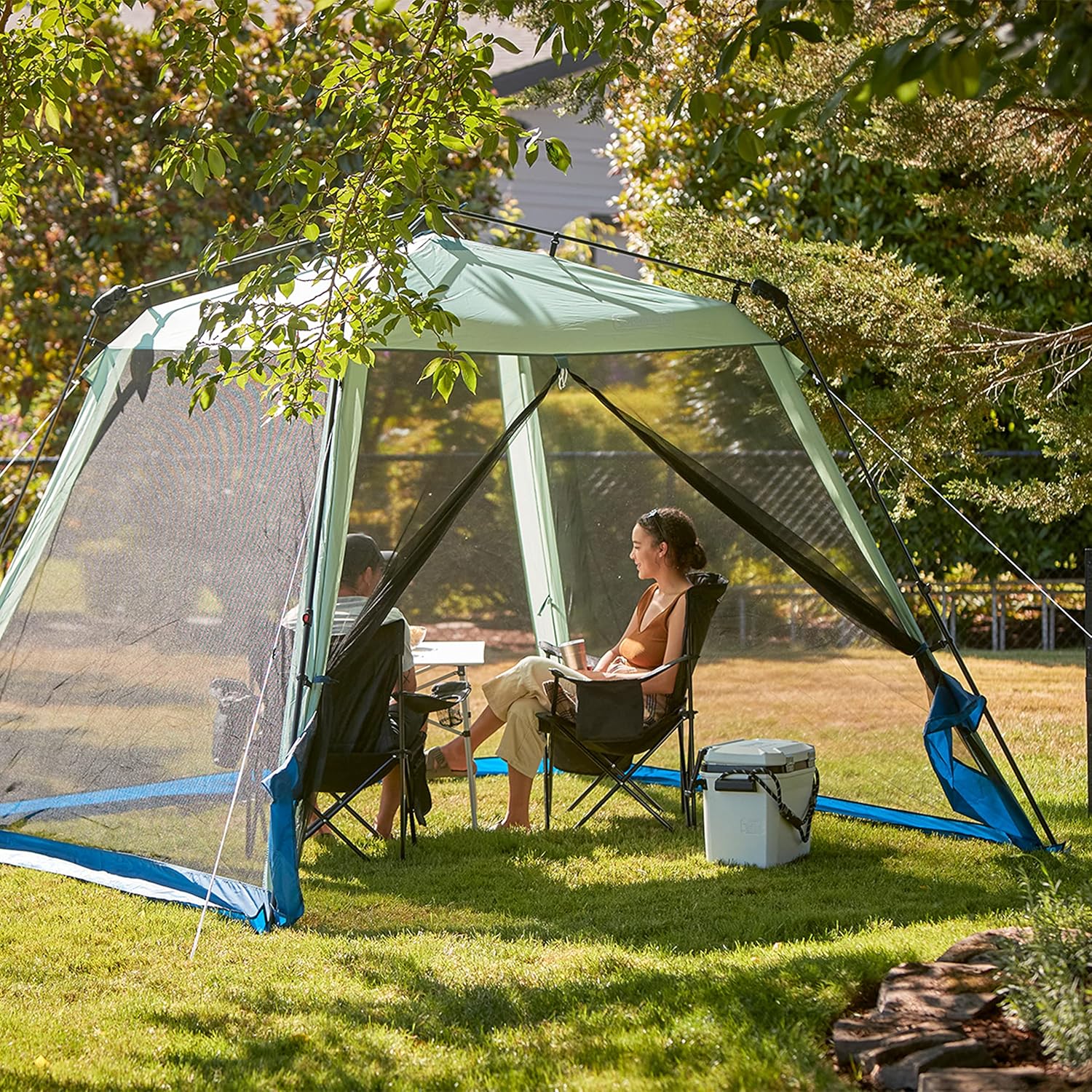 Coleman Skylodge Screened Canopy Tent with Instant Setup, 10x10/15x13ft Portable Screen Shelter with 1-Minute Setup for Bug-Free Lounging, Great for Picnic, Yard, Beach, Park, Camping, & More