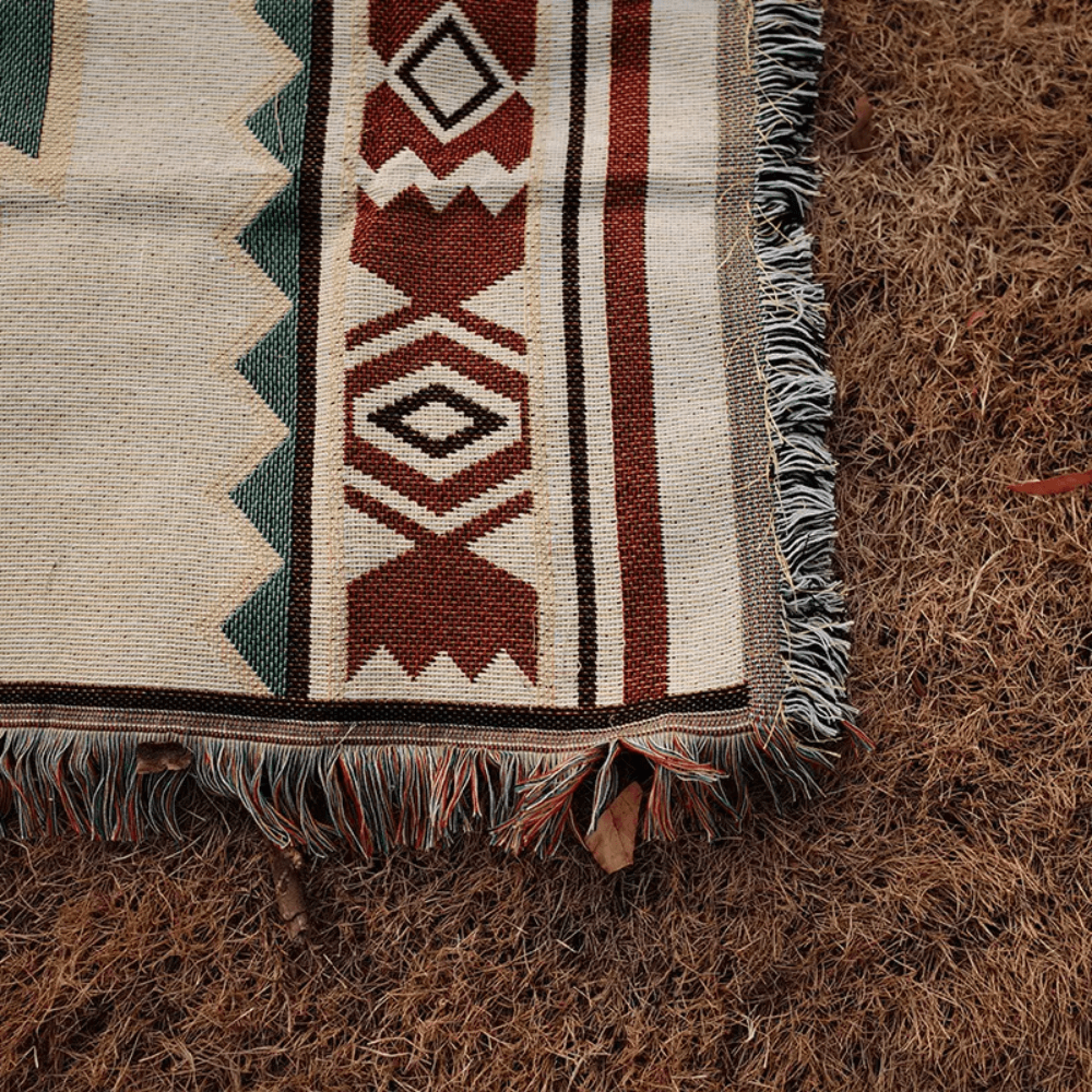 Bohemian Reversible Cotton Blanket
