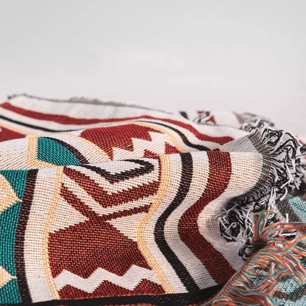 Bohemian Reversible Cotton Blanket