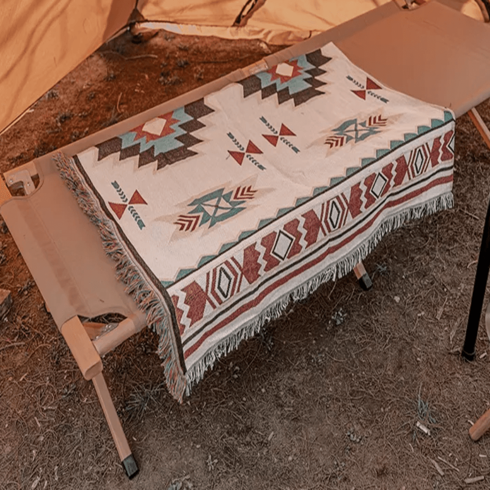 Bohemian Reversible Cotton Blanket