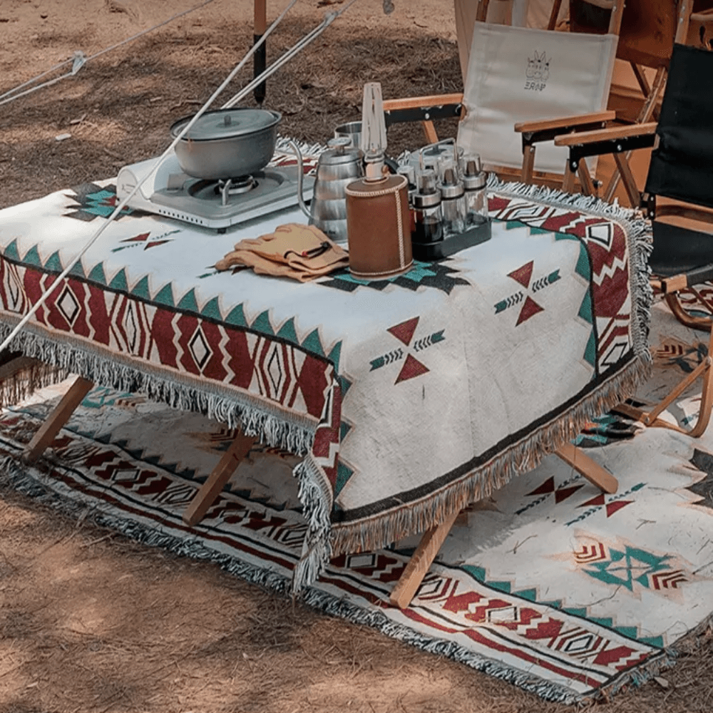 Bohemian Reversible Cotton Blanket