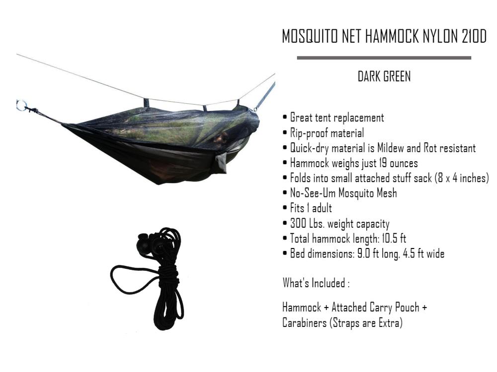 Mosquito Net Hammock Nylon 210D
