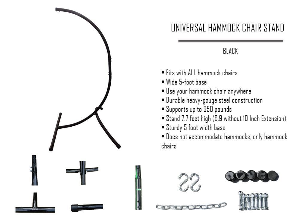 Deluxe Mayan-Hängesessel mit Universal-Stuhlständer