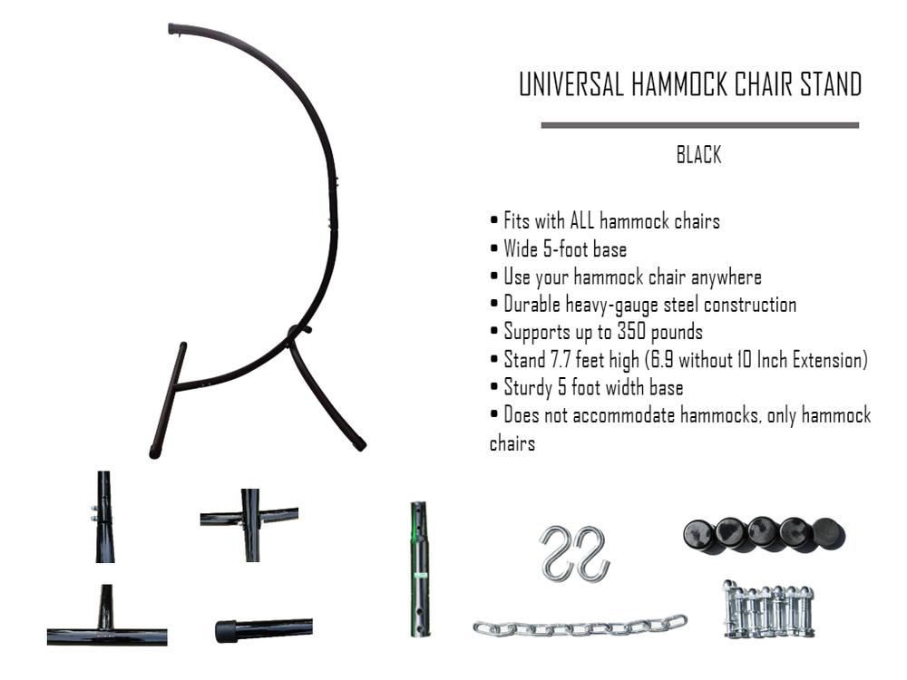 Mayan Hammock Chair with Universal Chair Stand